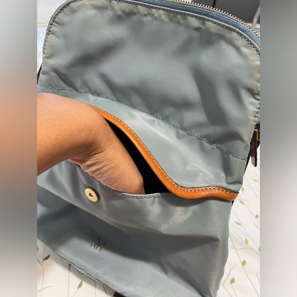 Casual backpack in baby blue - Picture 3 of 7